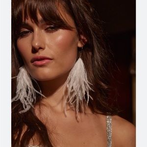 12th tribe last dance feather earrings NWT